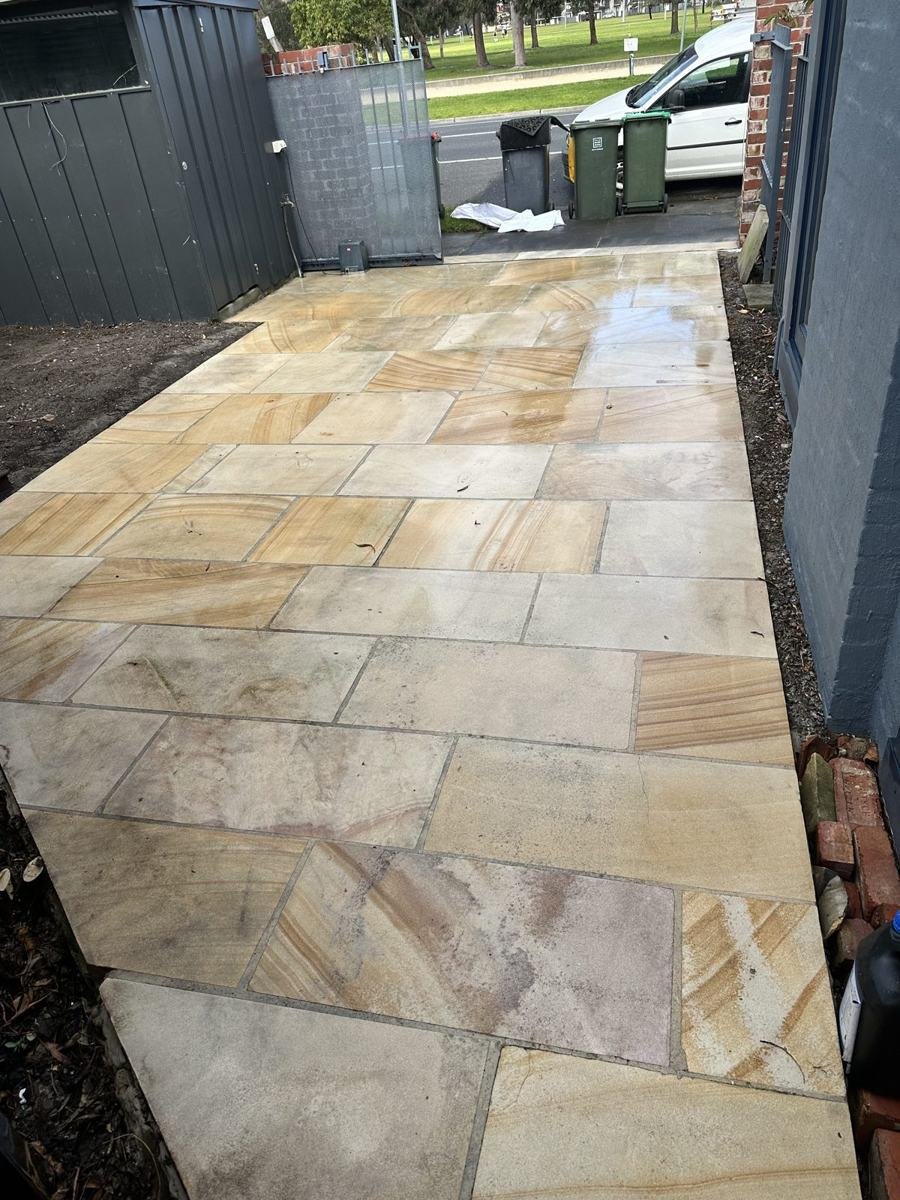 Paving after our clean