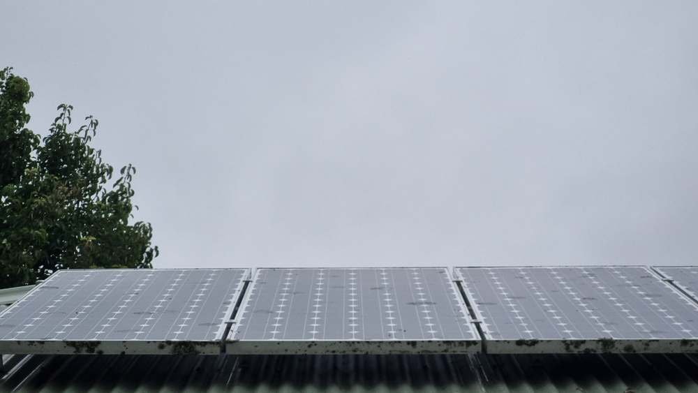 Close up: a row of panels